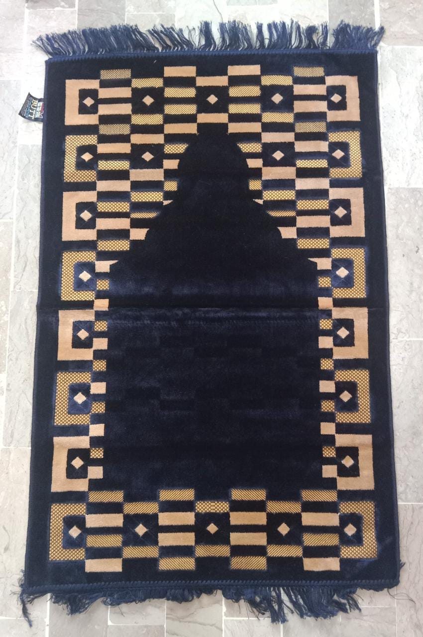 Butt Prayer Mats Cut work mix, Comfortable and High Quality Prayer mats. Available in different colors. Order yours now from our website.